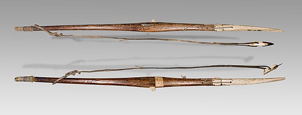 Two views of an Inuit harpoon