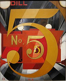Charles Demuth, I Saw the Figure 5 in Gold, 1928