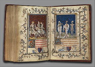 Attributed to Jean Le Noir, Psalter of Bonne de Luxembourg, 14th cen. illuminated manuscript