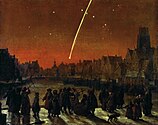 Great Comet of 1680 over Rotterdam