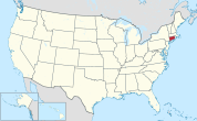 Location of Connecticut in the United States