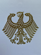 The gold foil German Bundesadler found on the inner lid of the Order