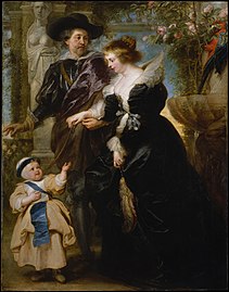 Peter Paul Rubens, Rubens, Helena Fourment, and Their Son Frans, ca. 1635