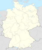 Deutschlandkarte, Position der Stadt Nürnberg hervorgehoben