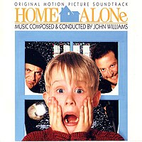 «Home Alone: Original Motion Picture Soundtrack» альбомының мұқабасы (Джон Уильямс (ағыл.)қаз., 1990)