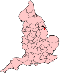 東北林肯郡在英格蘭的位置