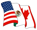 北美自由贸易协议 North American Free Trade Agreement Accord de libre-échange nord-américain Tratado de Libre Comercio de América del Norte标志