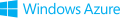 Windows Azure logo and wordmark - 2012 (light blue)