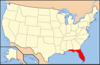 美國佛羅里達州地圖