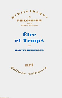 Couverture de l'essai de Heidegger publié chez Gallimard