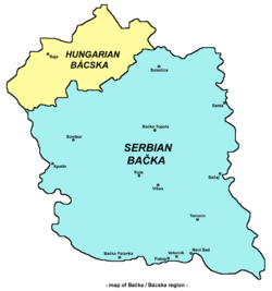 Map of Bačka