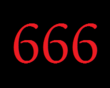 Dessin représentant le nombre 666, objet de phobie.