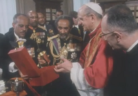 Haile Selassie I with Pope Paul VI, 1970