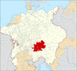 1618年神聖羅馬帝國內的巴伐利亞公國