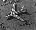 A KH-11 Block 1 image of a Xian H-6 jet bomber operated by China.