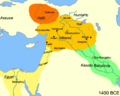 Near East in 1400 BC.