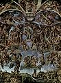 最後的審判，1534年—1541年，梵蒂岡西斯汀小堂天顶画