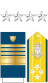 美國海岸防衛隊上將肩章、袖章及配章