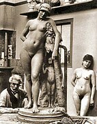 翁法勒作品、模特與創作者，約1885年