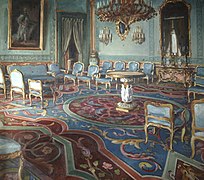 Salon of Charles III, Royal Palace, Madrid, photo of 1927