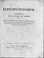 Elenchus fungorum, 1783