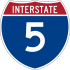 5號州際公路 marker