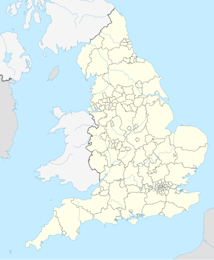 2014年至2015年英格蘭超級足球聯賽在英格蘭的位置
