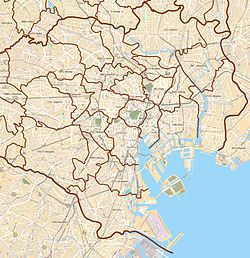 市谷本村町在東京都區部的位置