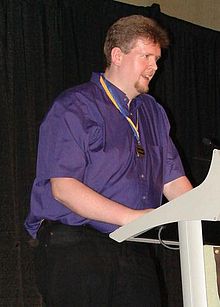 Jason Bulmahn on August 6, 2010 at the Gen Con Ennies awards show