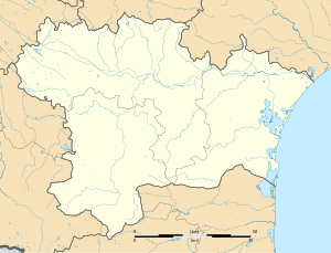 聖伊萊爾在奧德省的位置