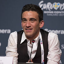 Gianluca Bezzina during a Eurovision 2013 press conference