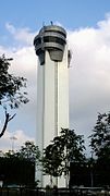 The current air traffic control tower at Tan Son Nhat Airport in 2014