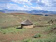 Une rondavelle au Lesotho.