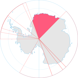 毛德皇后地的位置（红色） 南极洲（白色）