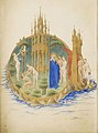 Le Paradis terrestre, Les Très Riches Heures du duc de Berry, musée Condé, début et milieu du XVe siècle