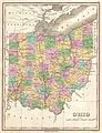 1827年版俄亥俄州地圖，表記「Cleveland」。