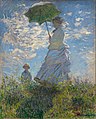 《打阳伞的女人》(Le promenade)1875年，收藏于华盛顿国家美术馆