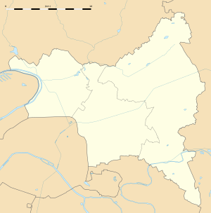 维勒塔讷斯在塞纳-圣但尼省的位置