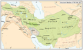 Neo-Babylonian Empire (626-539 BC) and Median Empire (678-549 BC) in 600 BC.