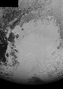 史波尼克高原 －馬賽克的近攝影像 （前後關係：2015年7月14日/2015年9月10日）