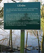 La source de l'Erdre, étang du Clairet à Erdre-en-Anjou, Maine-et-Loire.