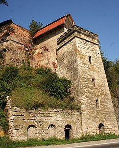 The old customs tower in Boița