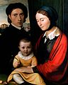 Friedrich Overbeck avec son épouse et son enfant 1830