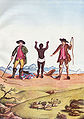 巴西被鞭打的奴隸，米納斯吉拉斯淘金熱盛世時期(1770)