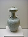 Vase funéraire et son couvercle, grès à glaçure verte, Song du nord (960 - 1127)