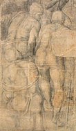 米開朗基羅的《戰士群像》（Gruppo di armigeri），263 × 156cm，約作於1546年前後，來自法爾內塞家族的藏品[22]
