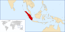 Sumatra region in Indonesia KNO Location of airport in Sumatra
