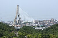 伊势湾岸自动车道上的丰田矢作川大桥