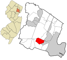 南奧蘭治在埃塞克斯郡和紐澤西州的位置