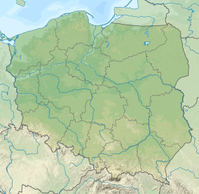 Map showing the location of Białowieża National Park
